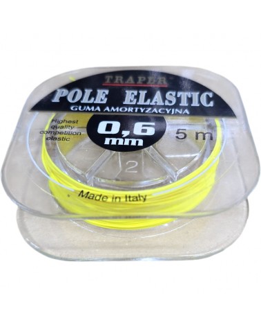 Amortyzator Guma Do Tyczki Traper Pole Elastic Żółta 0.6mm 5m