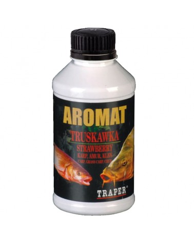 Aromat W Płynie Do Zanęt Traper Truskawka Strawberry 250ml 300g