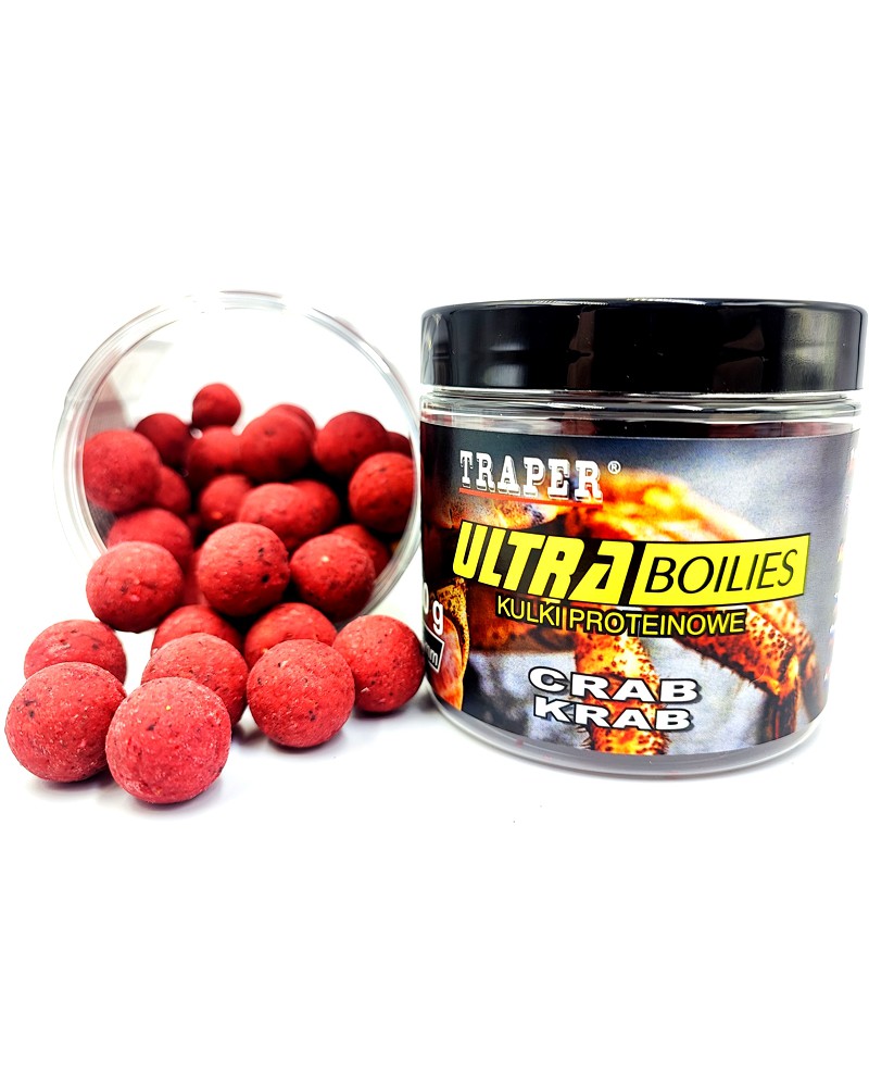Kulki Proteinowe Traper Ultra Hakowe Krab 12mm 100g