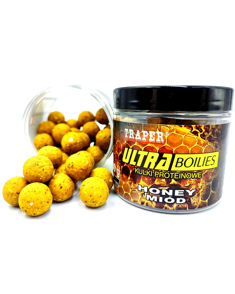 Kulki Proteinowe Traper Ultra Hakowe Miód 12mm 100g