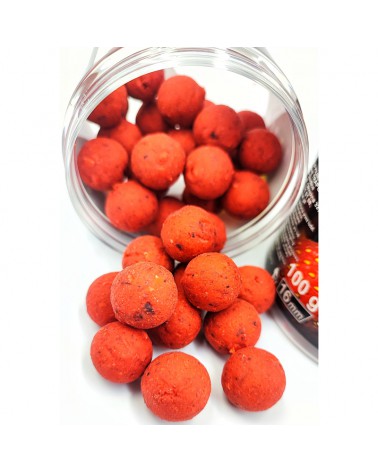 Kulki Proteinowe Traper Ultra Hakowe Truskawka 12mm 100g