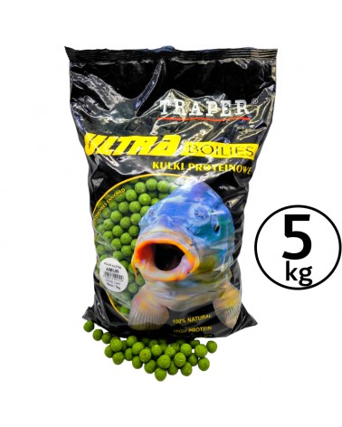 Kulki Proteinowe Traper Ultra Zanętowe Amur 20mm 5kg