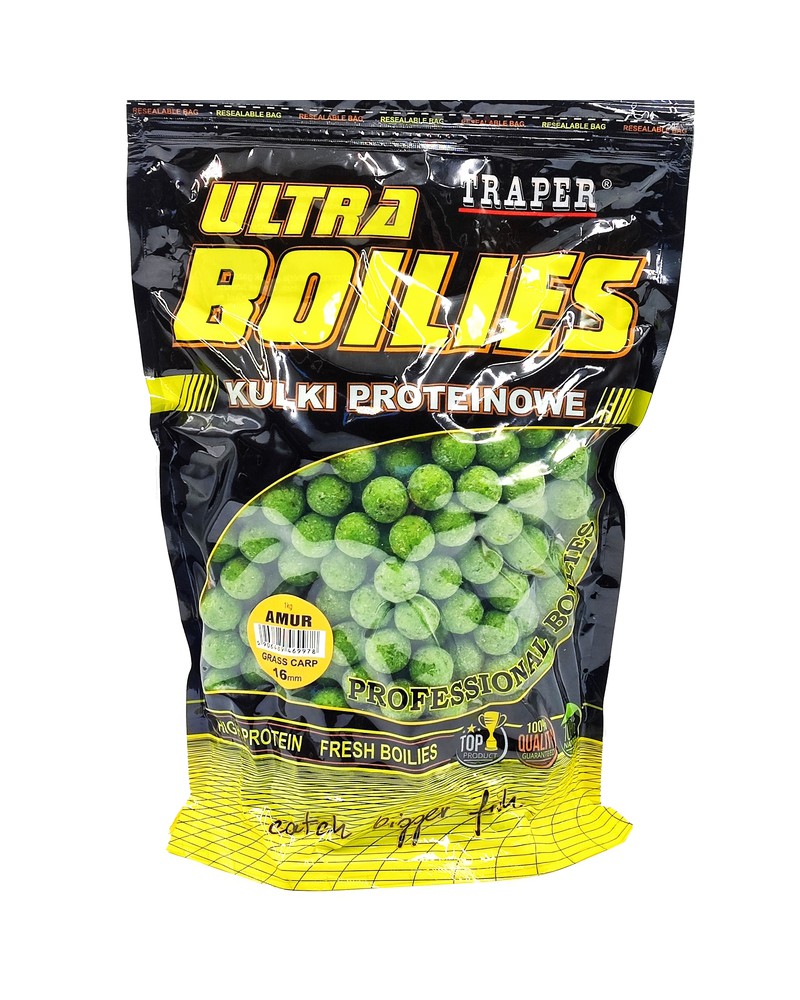 Kulki Proteinowe Traper Ultra Zanętowe Amur Grass Carp 16mm 500g