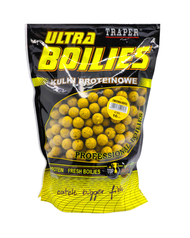 Kulki Proteinowe Traper Ultra Zanętowe CSL Fermentowana Kukurydza 16mm 500g