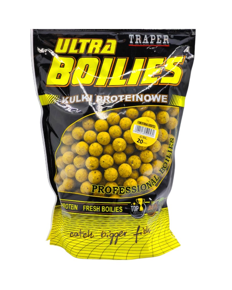 Kulki Proteinowe Traper Ultra Zanętowe CSL Fermentowana Kukurydza 20mm 1kg