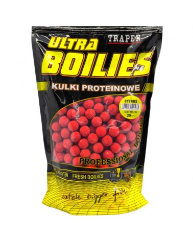Kulki Proteinowe Traper Ultra Zanętowe Cytrus Citrus 20mm 1kg