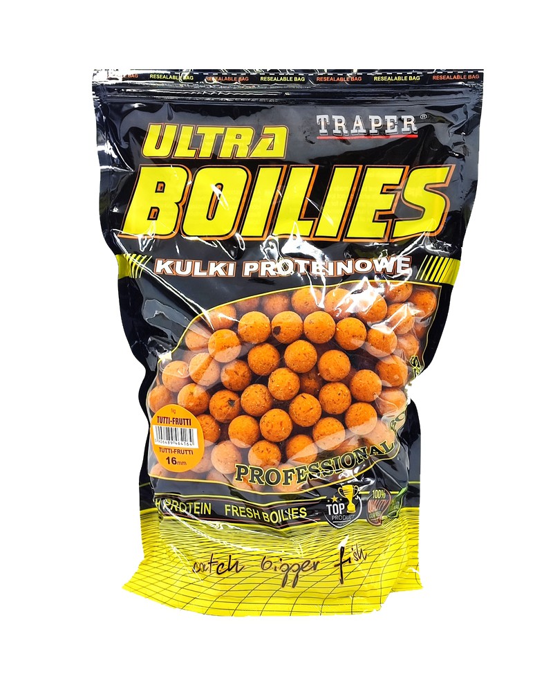 Kulki Proteinowe Traper Ultra Zanętowe Tutti Frutti 16mm 500g