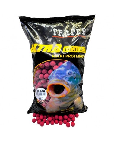 Kulki Proteinowe Traper Ultra Zanętowe Krab 16mm 5kg