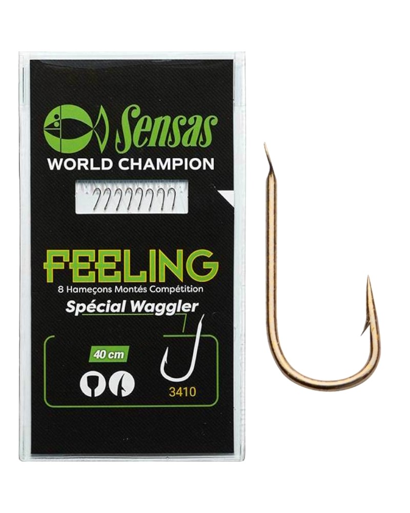 Haczyki Z Przyponem Sensas 3410 Bronze 40cm 18 0.10mm