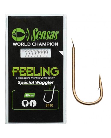 Haczyki Z Przyponem Sensas 3410 Bronze 40cm 18 0.10mm