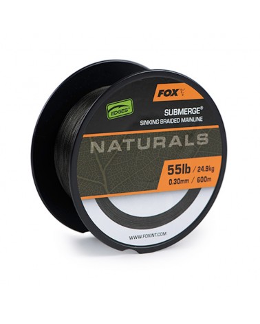 Plecionka Tonąca Fox Edges Naturals Submerge Sinking Braid 0.30mm 55lb 24.9kg 600m