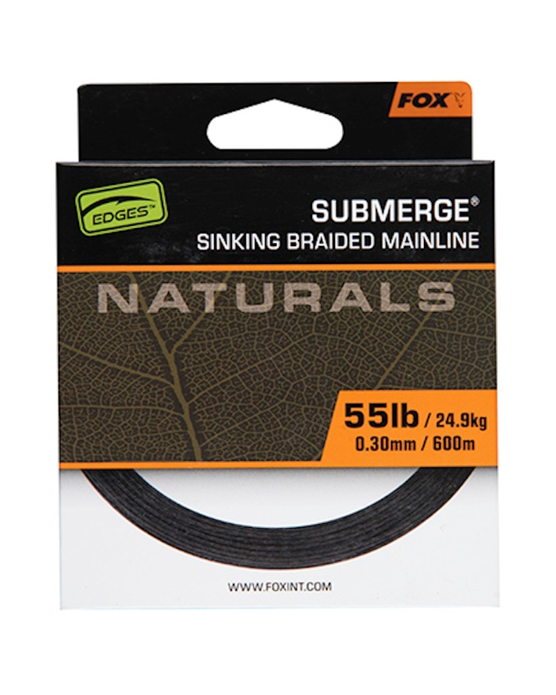 Plecionka Tonąca Fox Edges Naturals Submerge Sinking Braid 0.30mm 55lb 24.9kg 600m