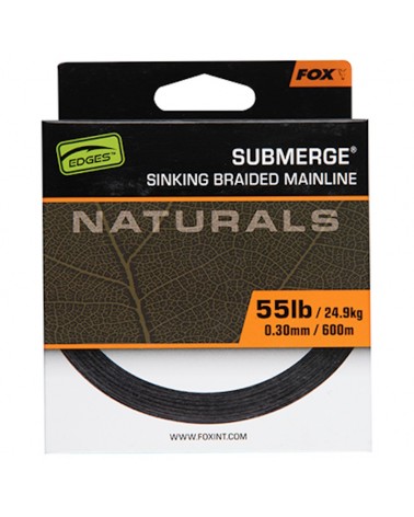 Plecionka Tonąca Fox Edges Naturals Submerge Sinking Braid 0.30mm 55lb 24.9kg 600m