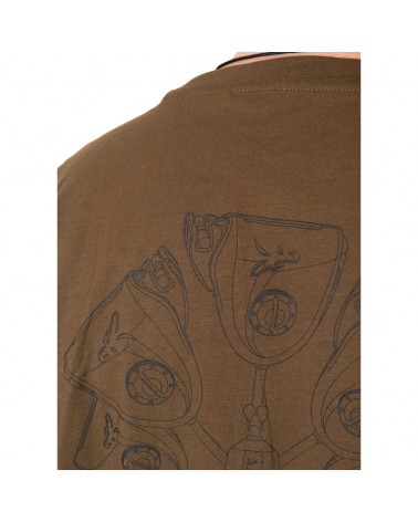 Koszulka Wędkarska T-Shirt Fox Khaki Indicator T