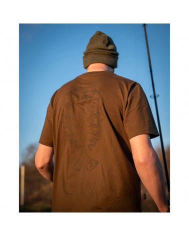 Koszulka Wędkarska T-Shirt Fox Khaki Indicator T