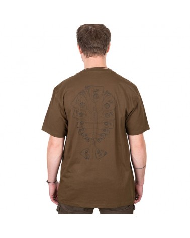 Koszulka Wędkarska T-Shirt Fox Khaki Indicator T