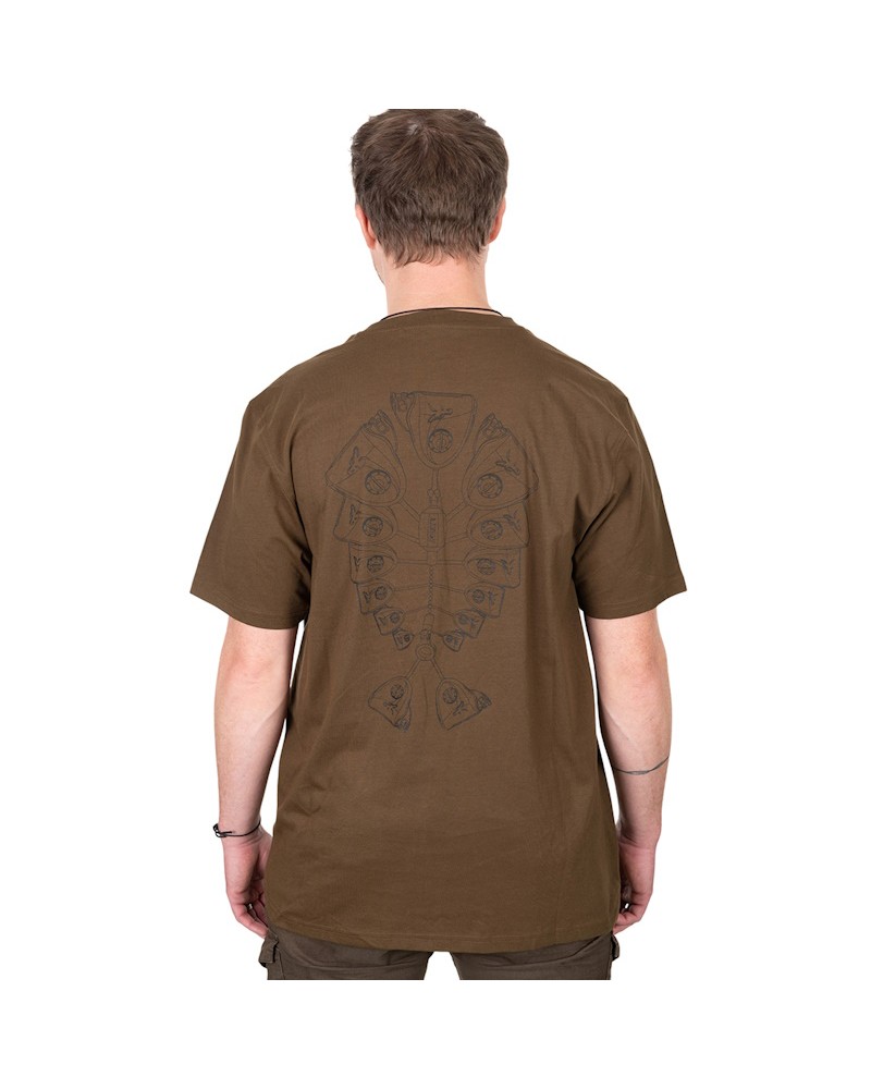 Koszulka Wędkarska T-Shirt Fox Khaki Indicator T