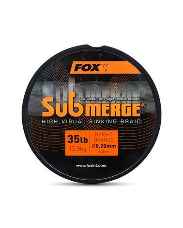 Plecionka Tonąca Fox Submerge Orange Sinking Braid 600m 0.20mm 15.8kg