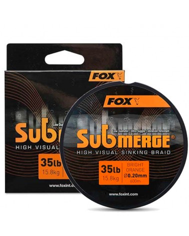 Plecionka Tonąca Fox Submerge Orange Sinking Braid 600m 0.20mm 15.8kg