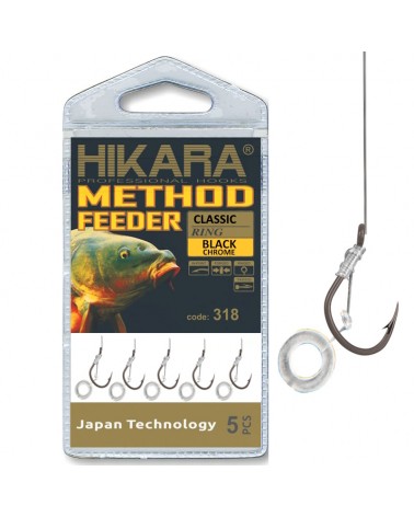 Przypon Method Feeder Traper Hikara Classic Z Gumką 10cm Żyłka 5szt.