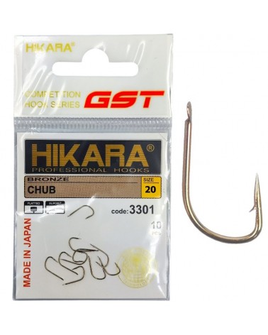 Haczyki Traper GST Hikara Chub Bronze 1910 Nr 20 10szt.
