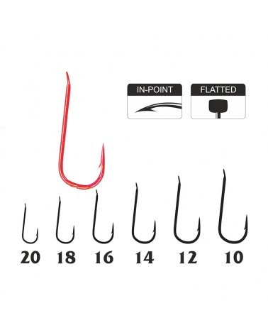 Haczyki Traper Hikara GST Skimmer Red 10szt.