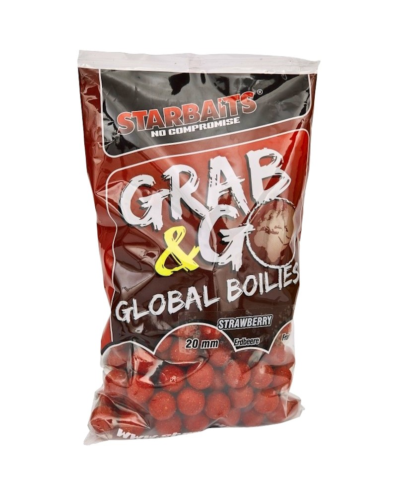 Kulki Proteinowe Starbaits Grab&Go Global Strawberry Jam Truskawka 20mm 0.8kg