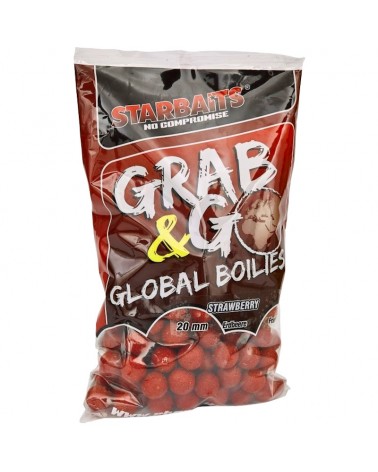 Kulki Proteinowe Starbaits Grab&Go Global Strawberry Jam Truskawka 20mm 0.8kg