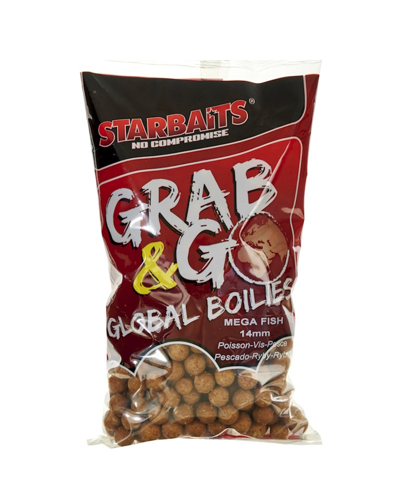 Kulki Proteinowe Starbaits Grab&Go Global Mega Fish Ryba 14mm 0.8kg