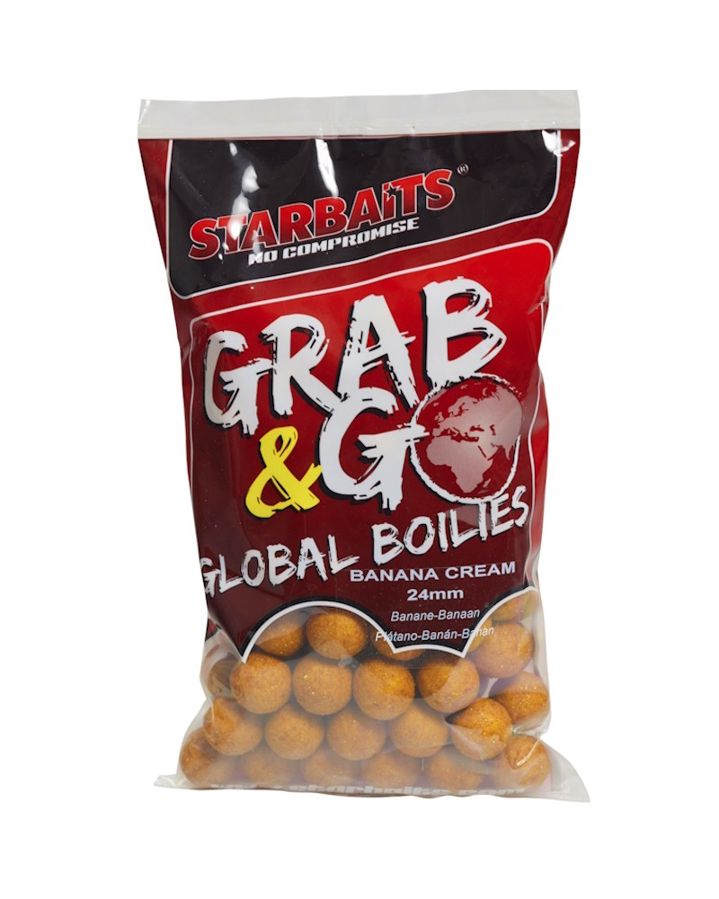 Kulki Proteinowe Starbaits Grab&Go Global Banana Cream 24mm 0.8kg