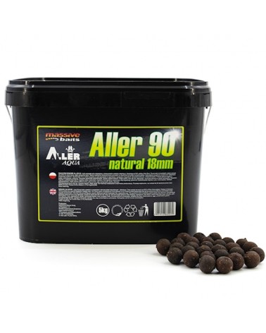 Kulki Zanętowe Massive Baits Boilies Aller 90 Natural 18mm Wiaderko 5kg