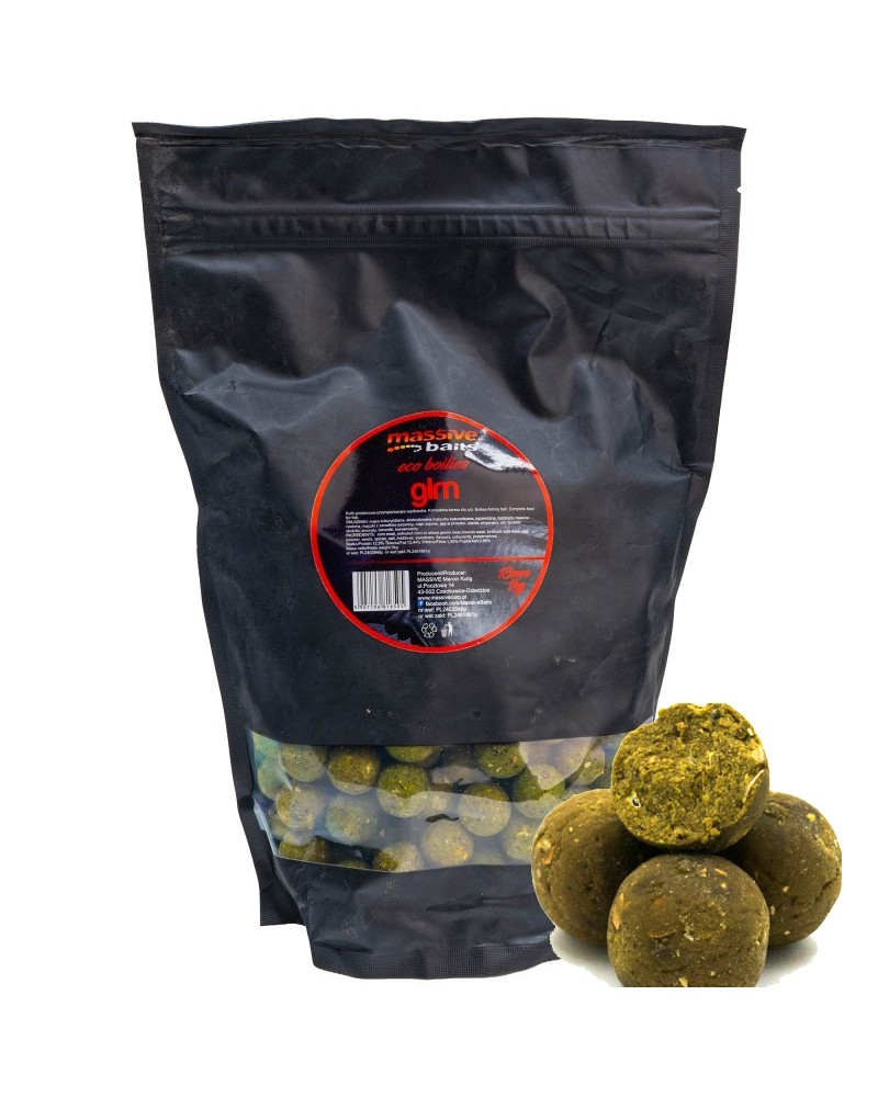 Massive Baits Kulki Zanętowe Eco Boilies 18mm GLM 1kg