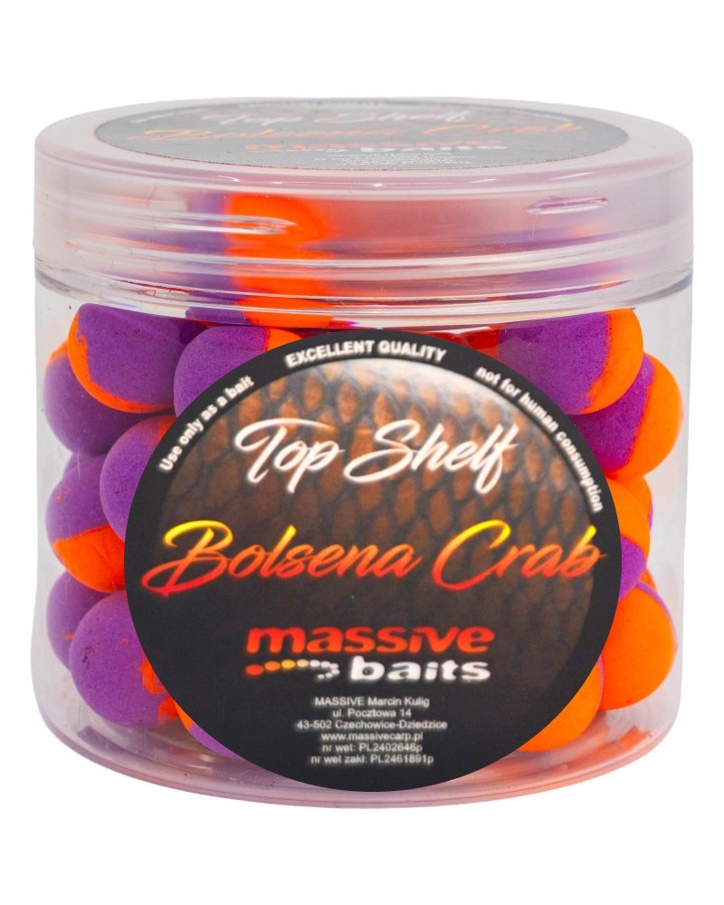Kulki Haczykowe Massive Baits Top Shelf Pop-Ups Bolsena Crab 14mm 200ml