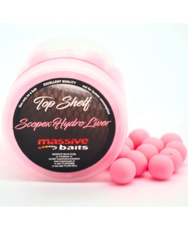 Kulki Haczykowe Massive Baits Top Shelf Pop-Ups Scopex Hydro Liver 14mm 200ml