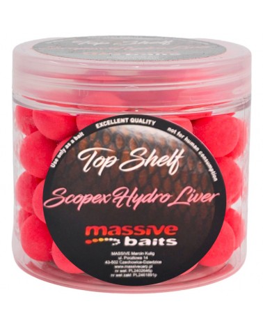 Kulki Haczykowe Massive Baits Top Shelf Pop-Ups Scopex Hydro Liver 14mm 200ml