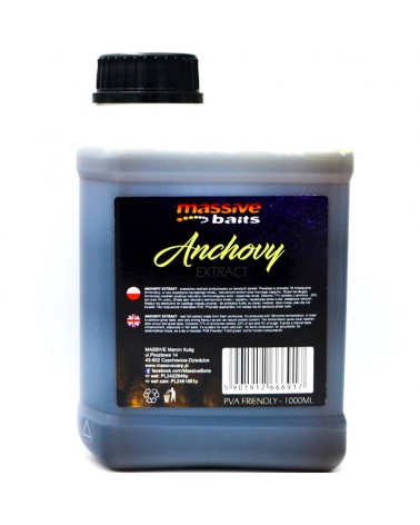 Zalewa Massive Baits Liquids Anchovy Extract 1000ml
