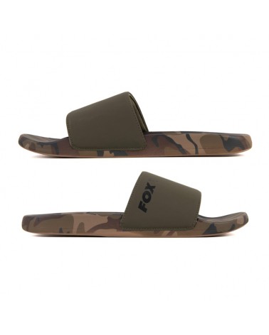 Klapki Wędkarskie Fox Khaki/Moro Sliders