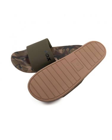 Klapki Wędkarskie Fox Khaki/Moro Sliders