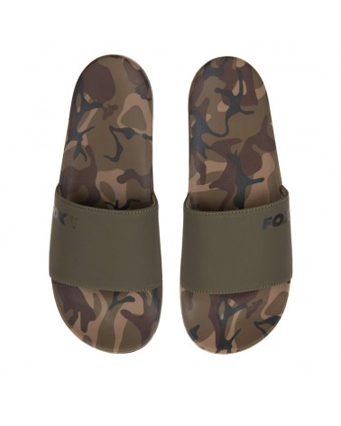 Klapki Wędkarskie Fox Khaki/Moro Sliders