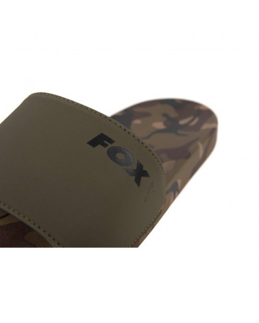 Klapki Wędkarskie Fox Khaki/Moro Sliders