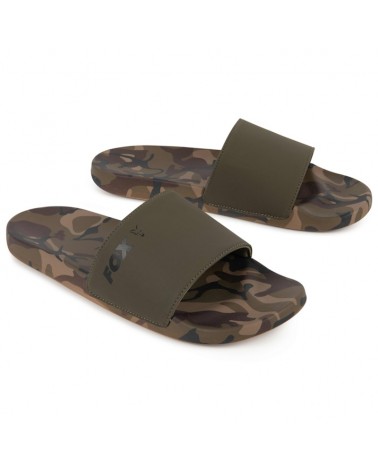 Klapki Wędkarskie Fox Khaki/Moro Sliders