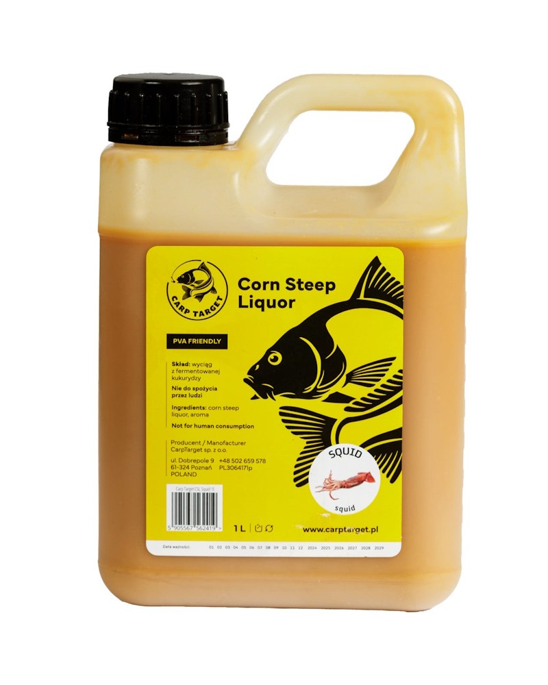 Gęsty Wyciąg Z Kukurydzy Carp Target CSL Kałmarnica Squid 1L PVA Friendly