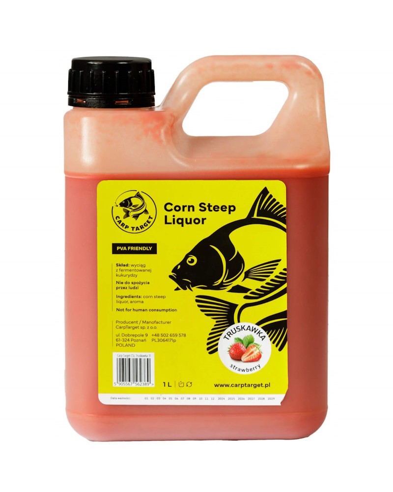Gęsty Wyciąg Z Kukurydzy Carp Target CSL Truskawka Strawberry 1L PVA Friendly