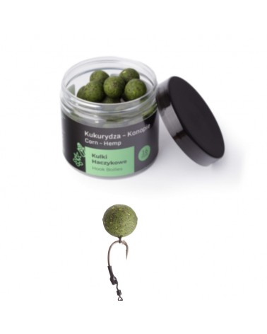 Kulki Haczykowe Carp Target Kukurydza Konopie Sweetcorn Hemp Premium 16mm 200ml