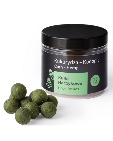 Kulki Haczykowe Carp Target Kukurydza Konopie Sweetcorn Hemp Premium 16mm 200ml