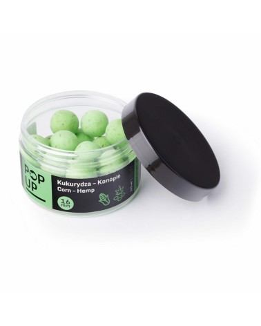Kulki Haczykowe Carp Target Pop Up Kukurydza Konopie Sweetcorn Hemp 16mm 125ml