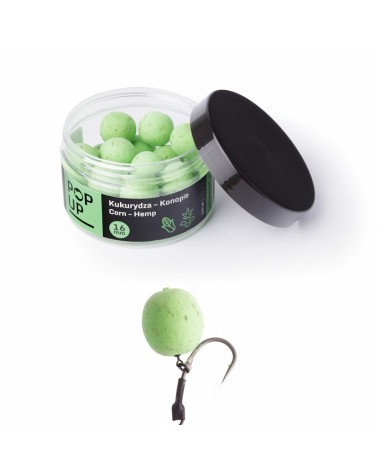Kulki Haczykowe Carp Target Pop Up Kukurydza Konopie Sweetcorn Hemp 16mm 125ml