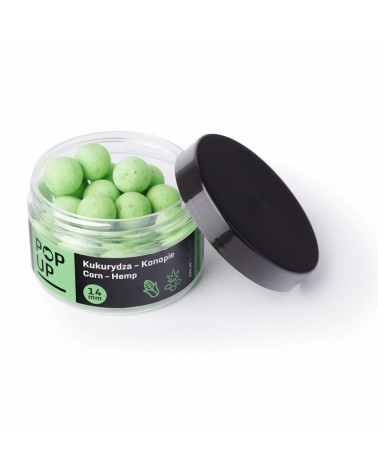 Kulki Haczykowe Carp Target Pop Up Kukurydza Konopie Sweetcorn Hemp 14mm 125ml