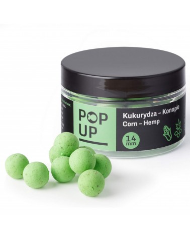 Kulki Haczykowe Carp Target Pop Up Kukurydza Konopie Sweetcorn Hemp 14mm 125ml