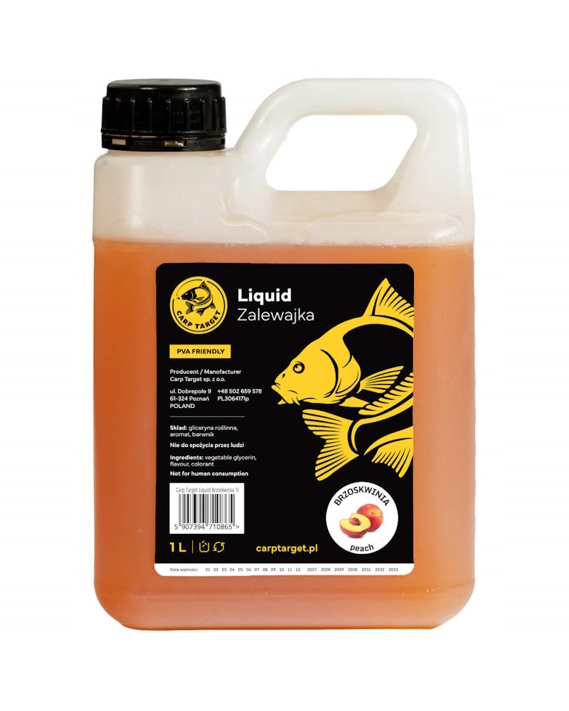 Liquid Gęsty Booster Carp Target Brzoskwinia Peach 1L PVA Friendly